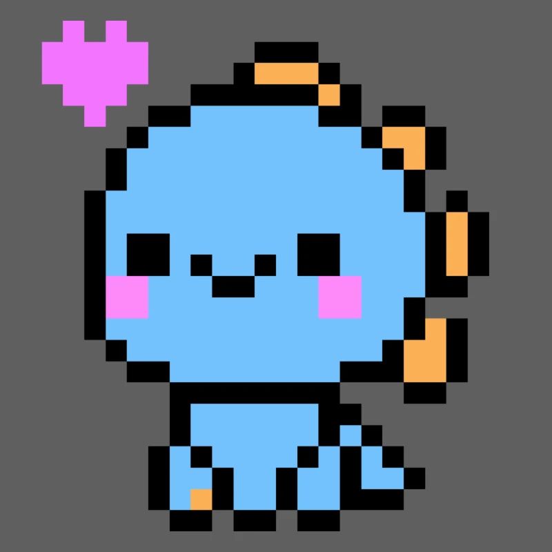 Cute Light Blue Dino