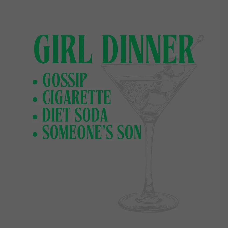Fille Dîner Vert