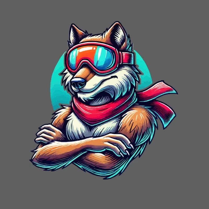Wolf Ski Goggles