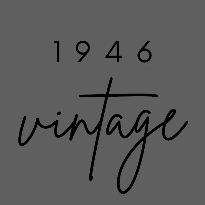 Anniversaire 1946 vintage