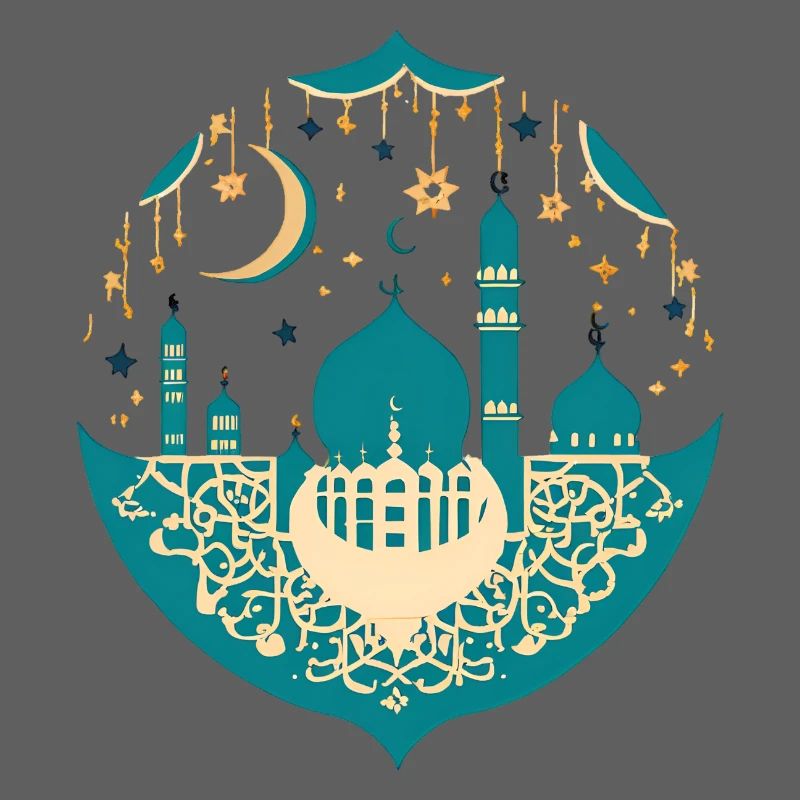 Ramadan Geschenk Eid Mubarak Islam Allah Muslim