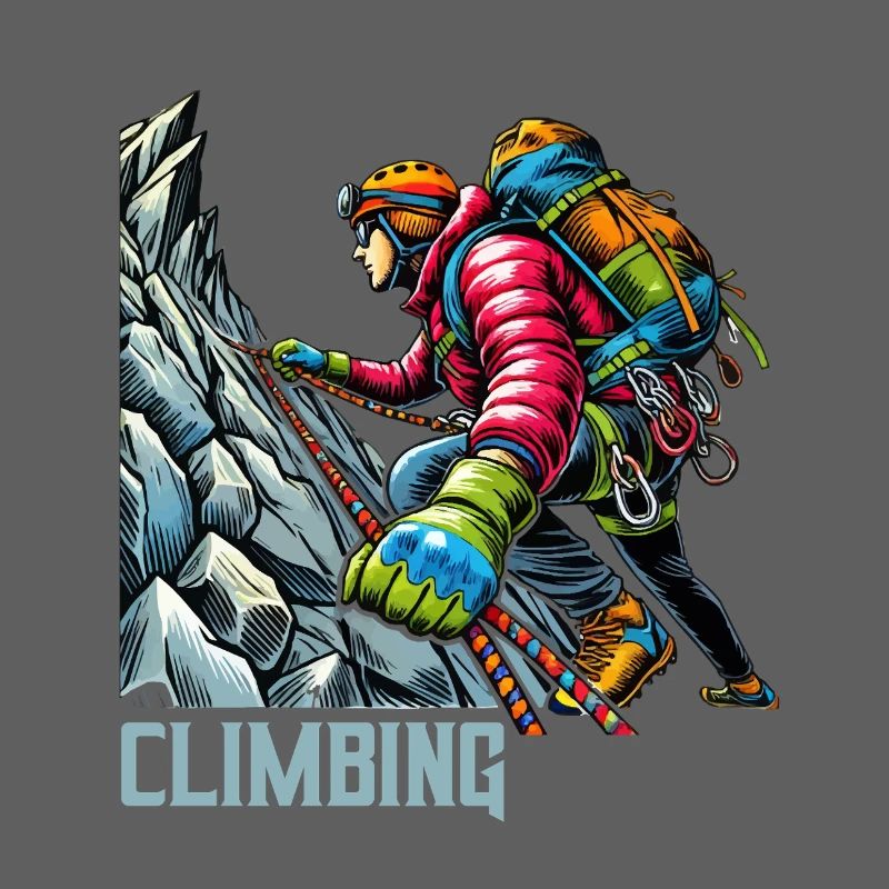 Bergsteiger Climbing