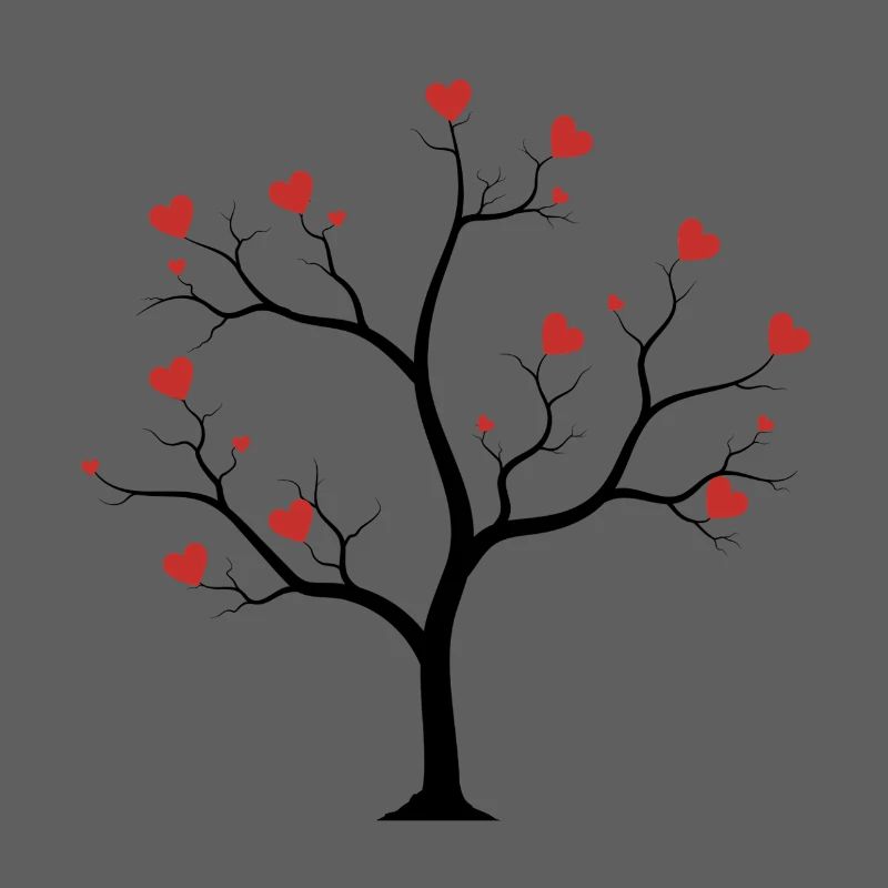 tree with hearts