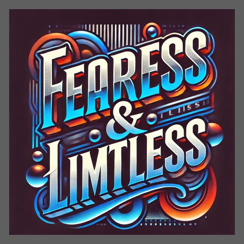 Fearless & Limitless – Bold Typography Design