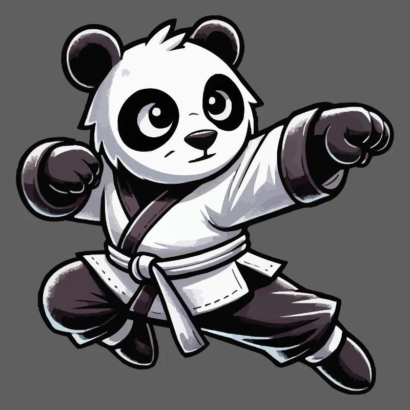 Bande dessinée de karaté panda