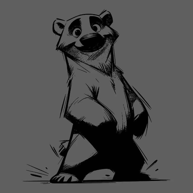 Cute bear comic darling with cuddle factor