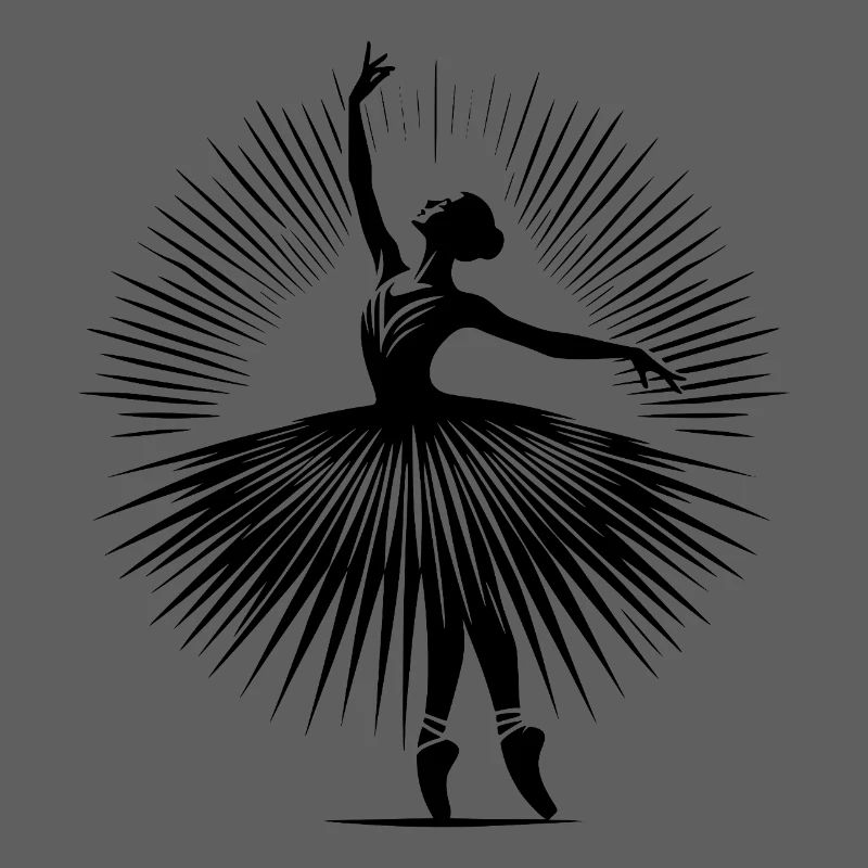 Danseuse de ballet gracieuse dans une pose de danse parfaite