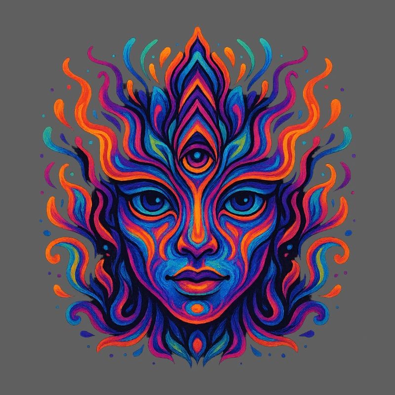 Psychedelische Farbenexplosion