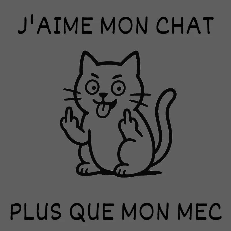 J'aime mon chat, plus que mon mec