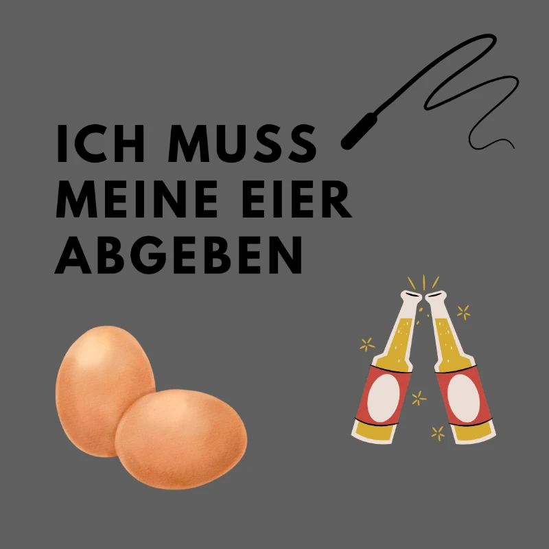 JGA, Eier abgeben, Peitsche, Bier