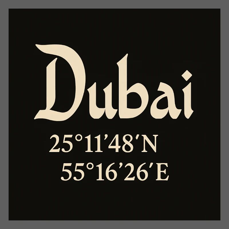 Dubai coordinates Burj Khalifa