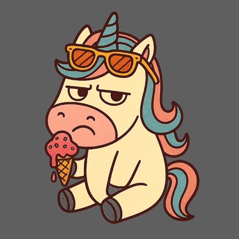 Einhorn mit Eis