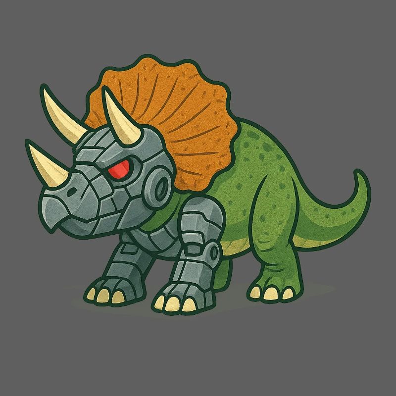 Transformation du robot tricératops