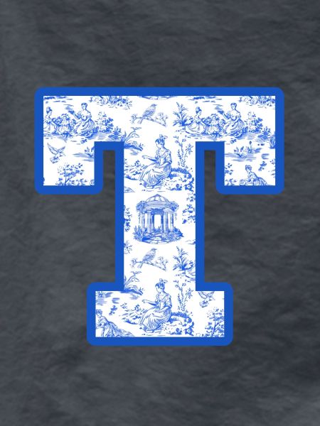 Blue Chinoiserie Letter