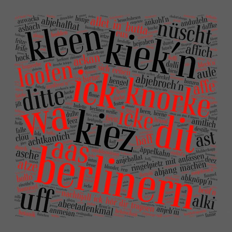 Berliner Schnauze – nuage de mots avec dialecte