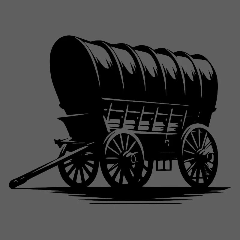 Chariot couvert de calèche