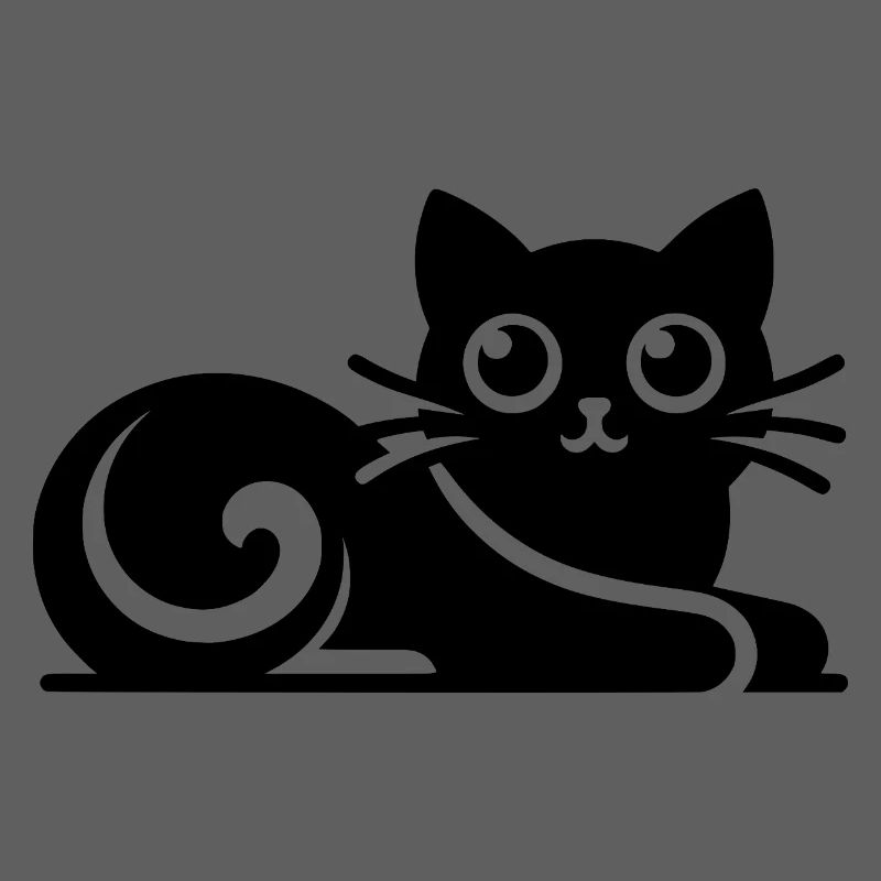 Dessin de chats abstraits mignons