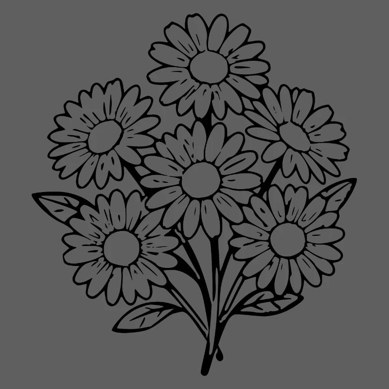 Blume schwarz schwarze Blume Blumen Gänseblümchen