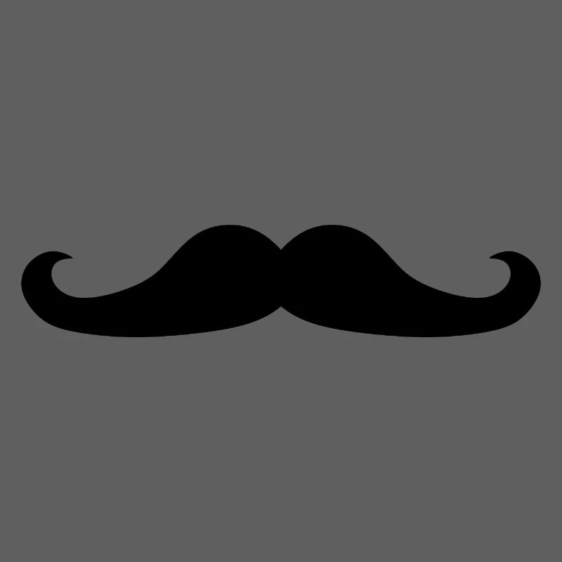 black mustache