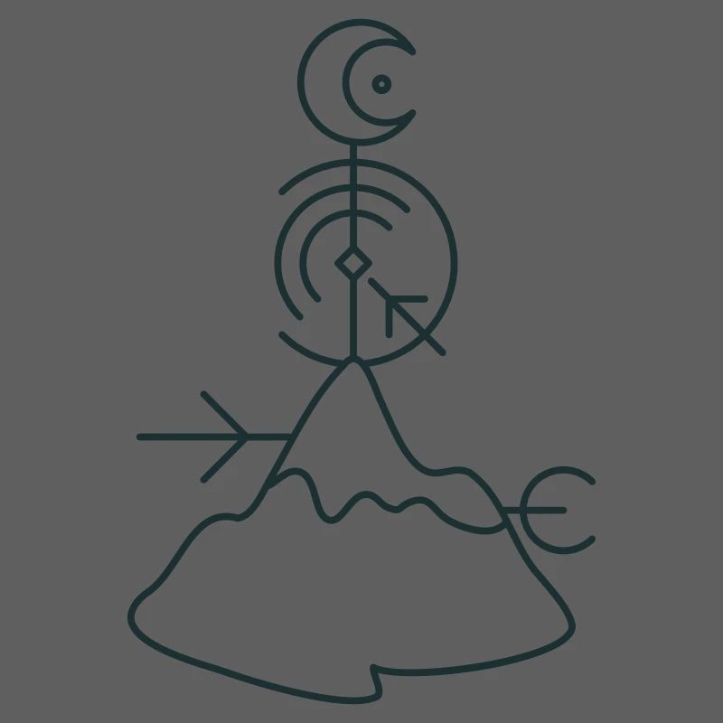 BOHO mountain top moon directions
