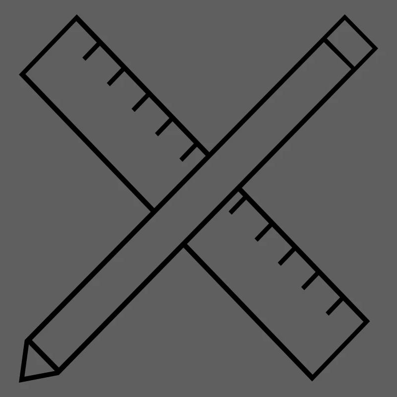Règle et crayon