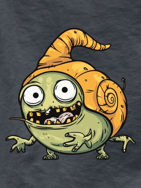 Snail Halloween Comic Funny