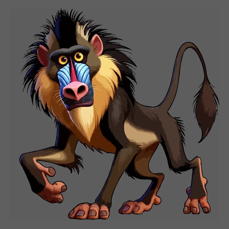 Mandrill baboon