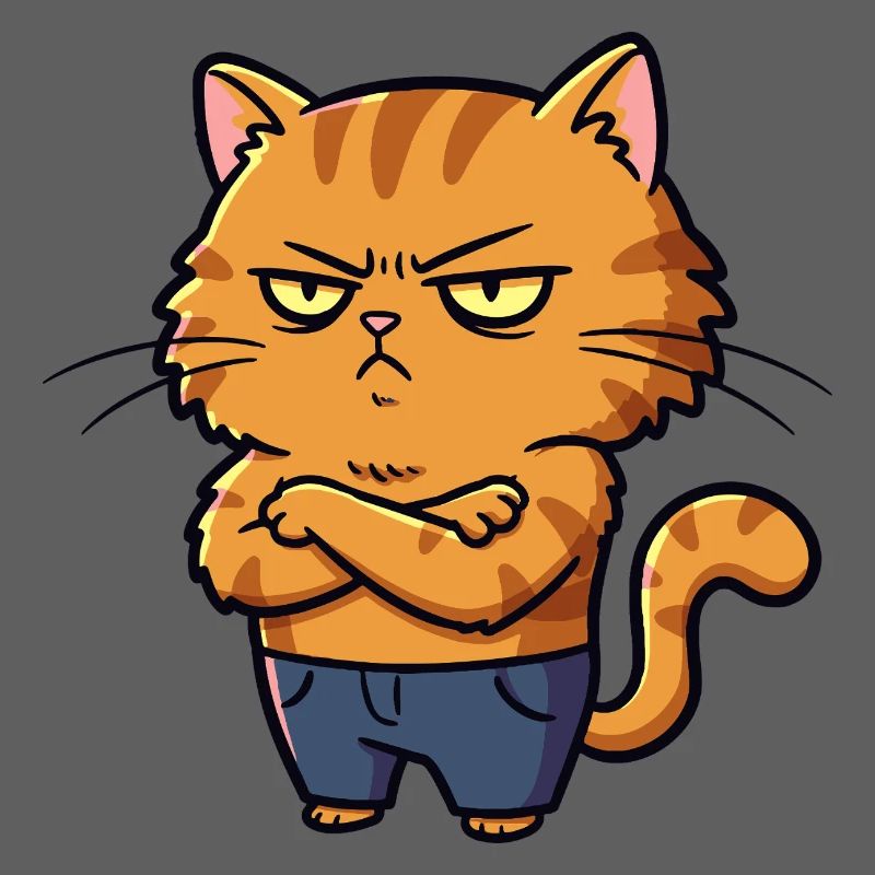 Chat irrité