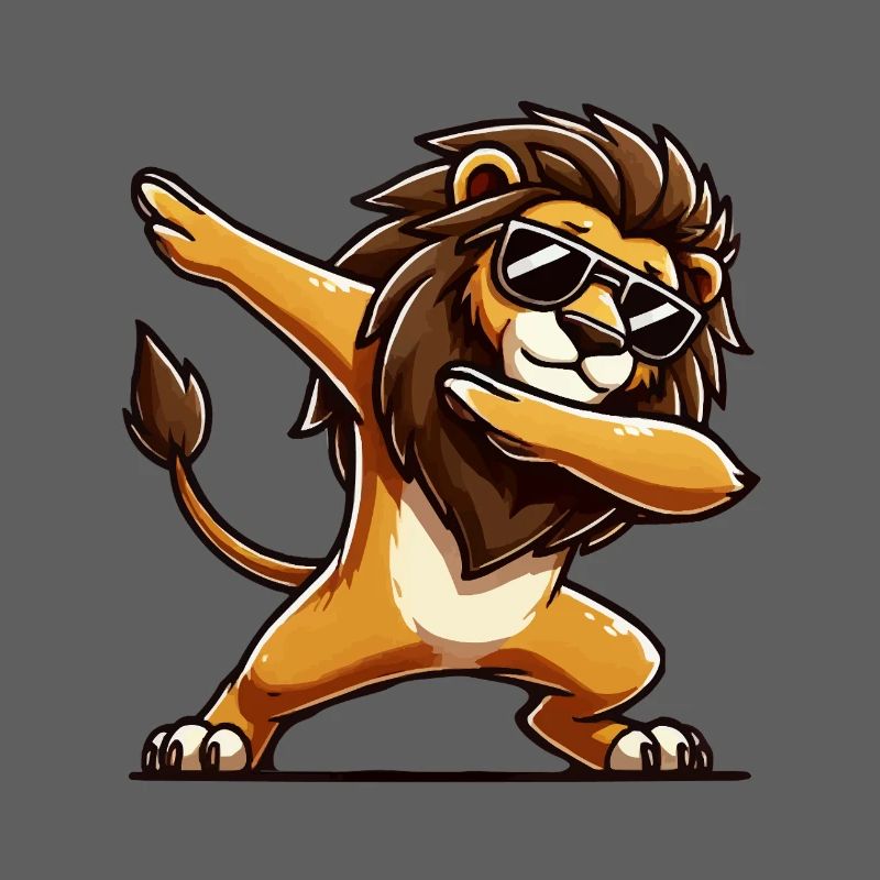 Lion Comic Dabbing