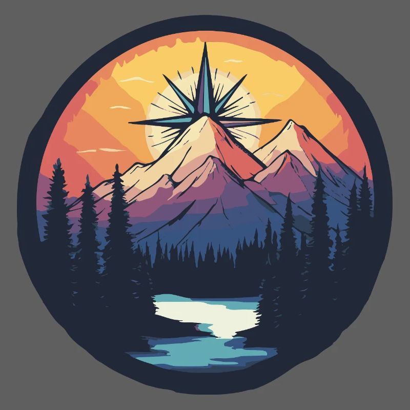 Mountains Compass
