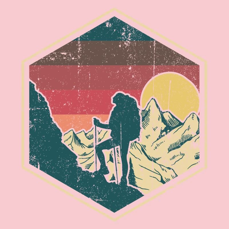 Sunset Summit Climber Hex-Abzeichen