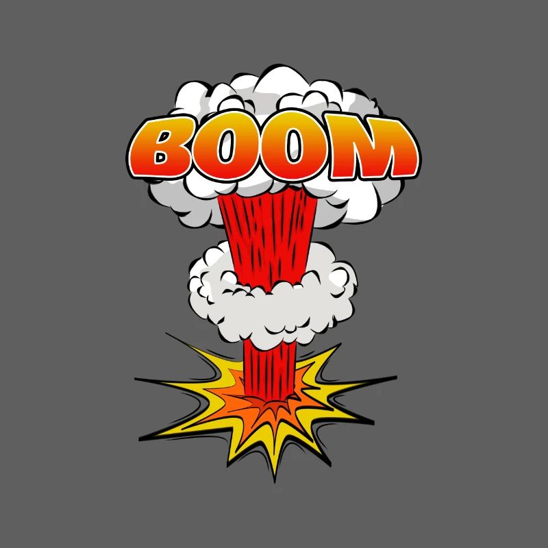 Boom Comic Explosion Lettering Icon