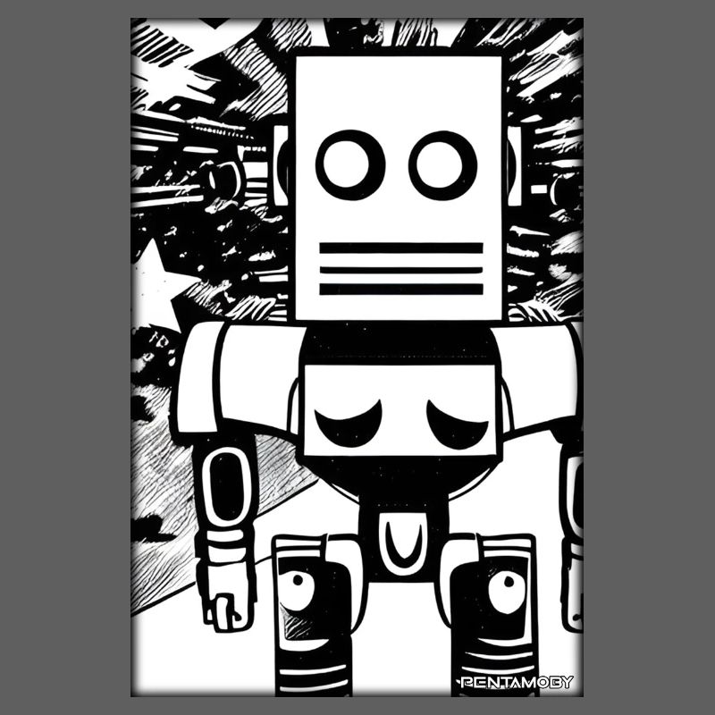 Robot Comic Future Cyborg Machine Technology