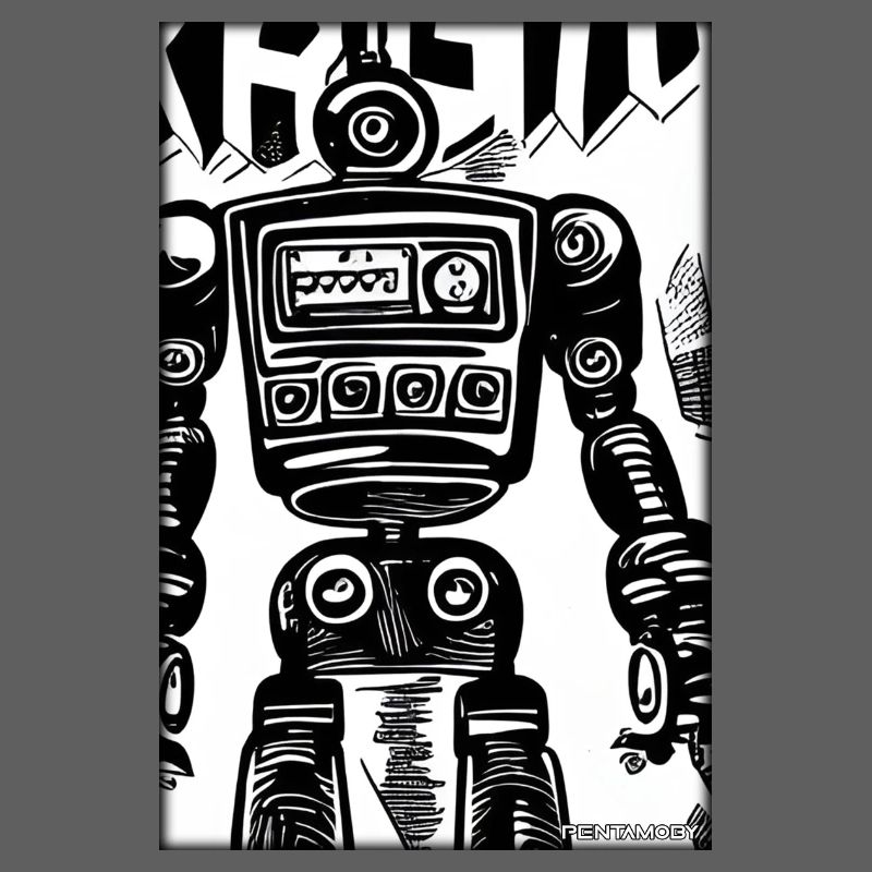 Robot Comic Future Cyborg Machine Technology