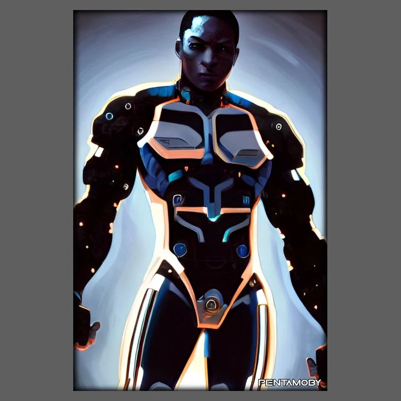 Cyborg Man Future Sci-Fi Machine Technology