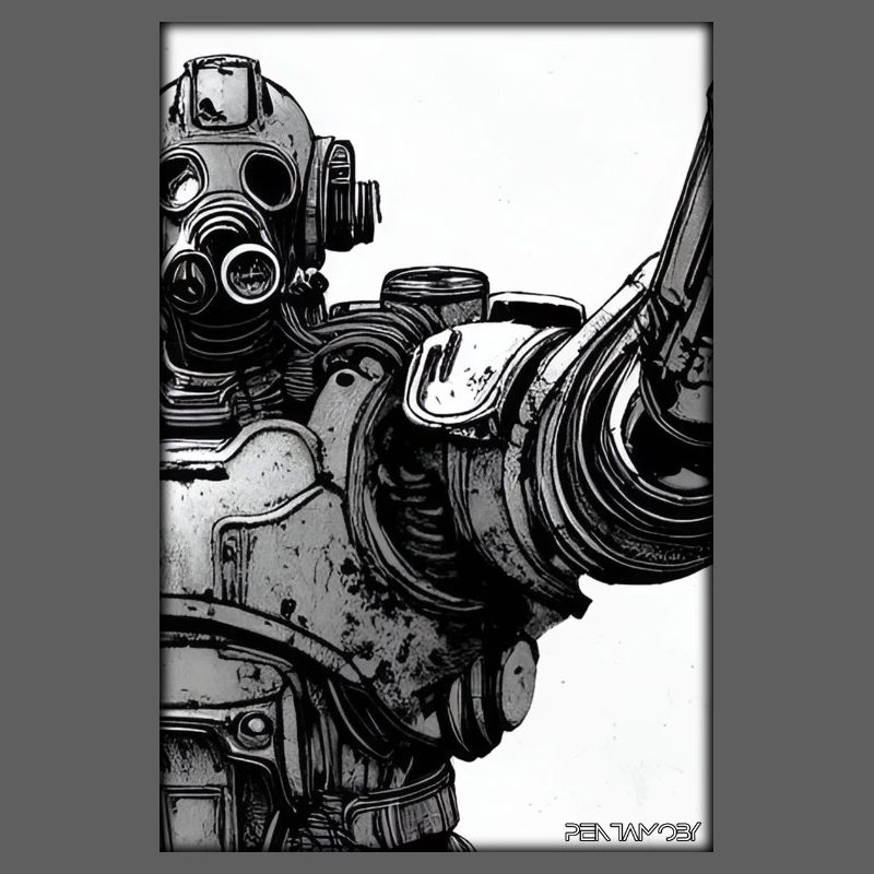 Kampfbot Robot Super Soldat Machine Guerrier