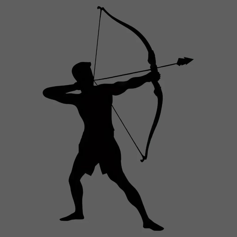Silhouette d’archer, précise