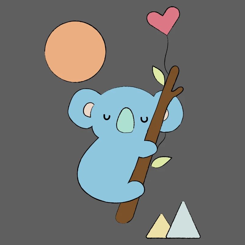 Koala mit Herz - Geschenkidee - Geschenk
