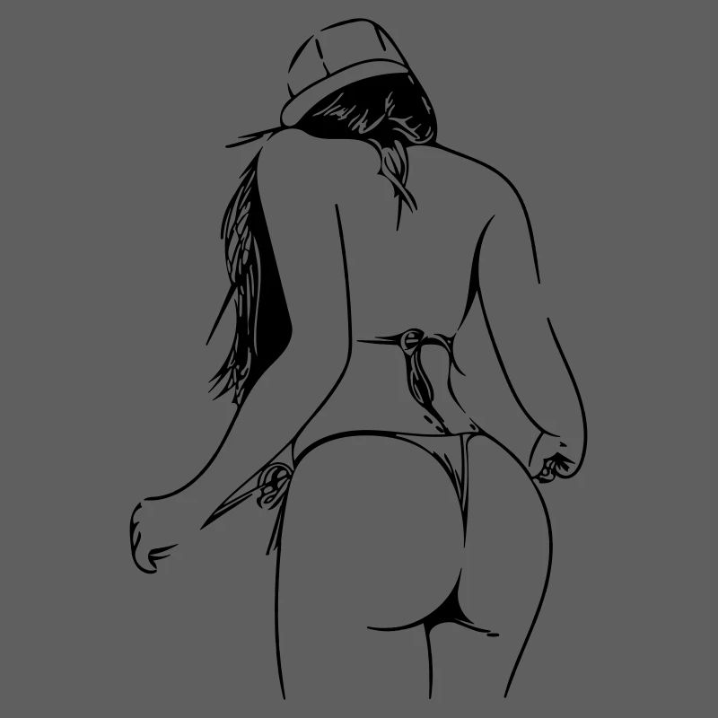 dame en bikini