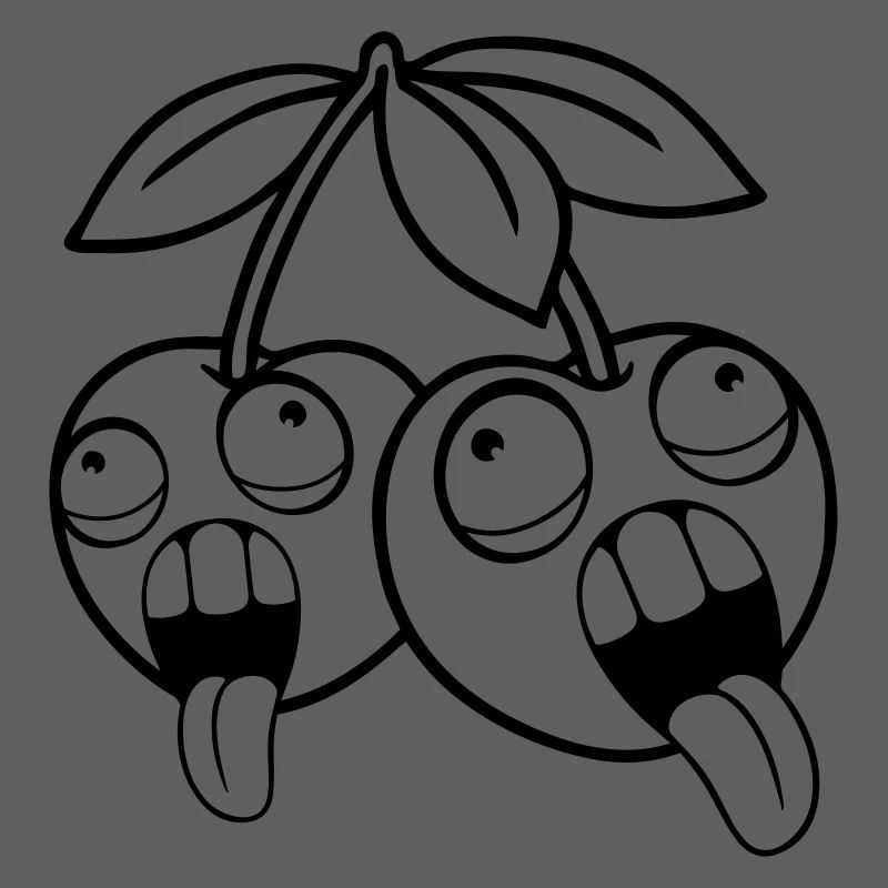 fruit 2 friends cherries crazy face head aug