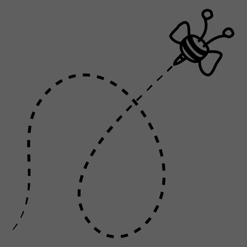 Line Dashed Bee