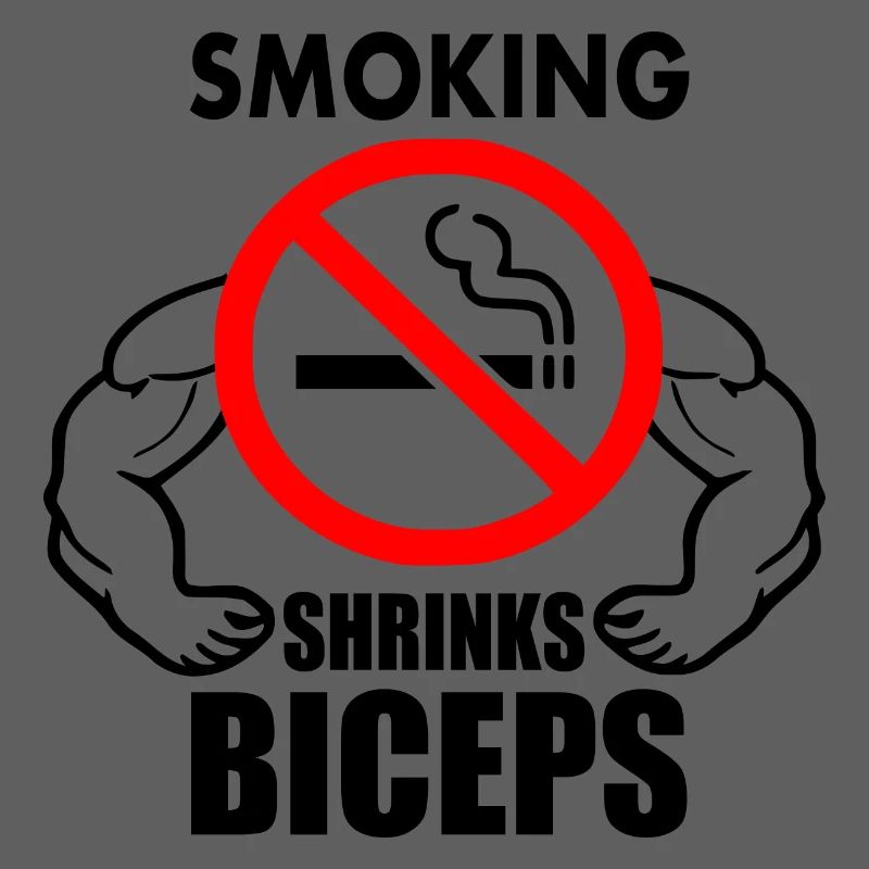 Smoking shrinks the biceps