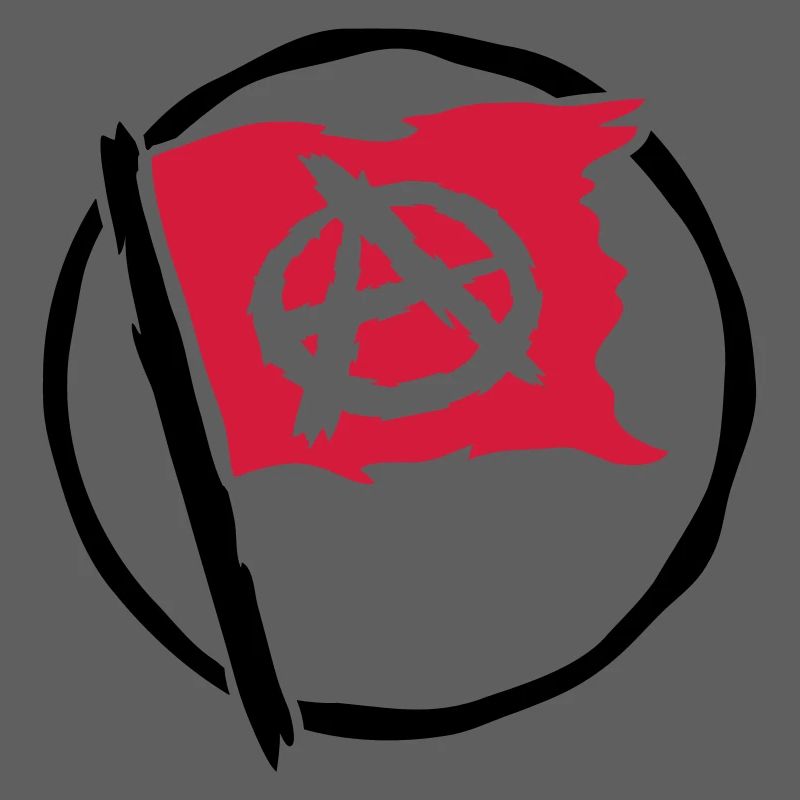 Design anarchy flag symbol