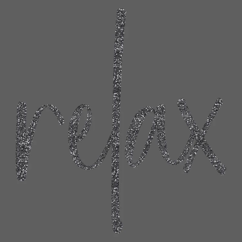 Black sparkle "relax"