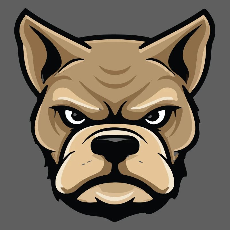 Dog Comic Head