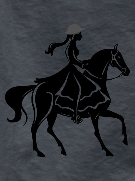 Mädchen Pferd Reiten