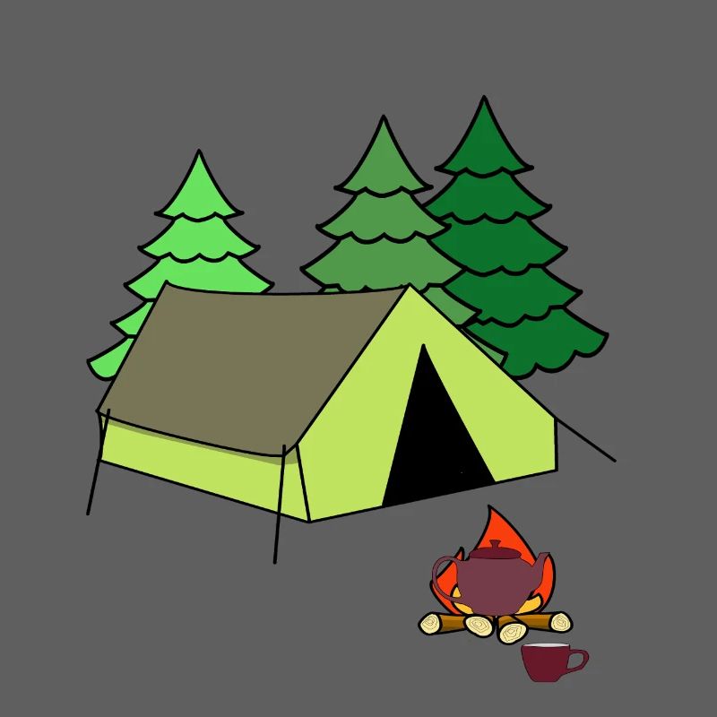 Feu de camp Tente de feu Camp Camping Camping