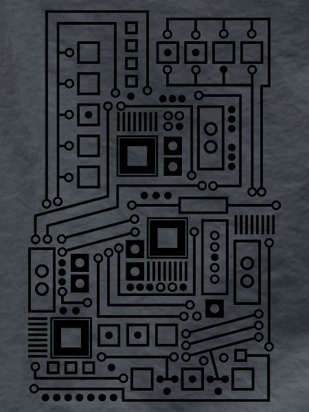 Platine Muster Technik Nerd