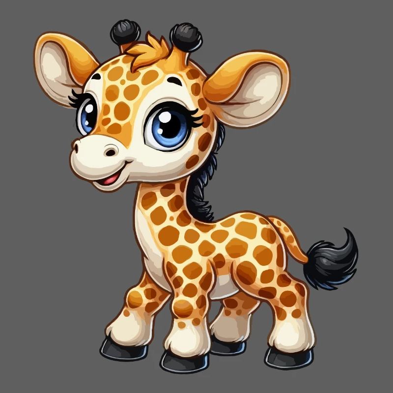 Mädchen Giraffe