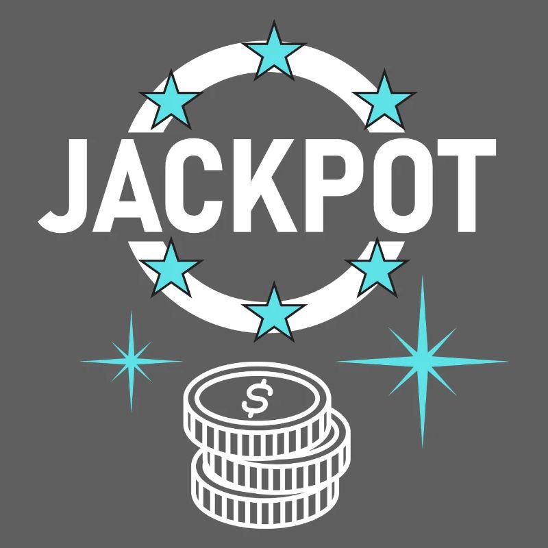 Jackpot design with coins